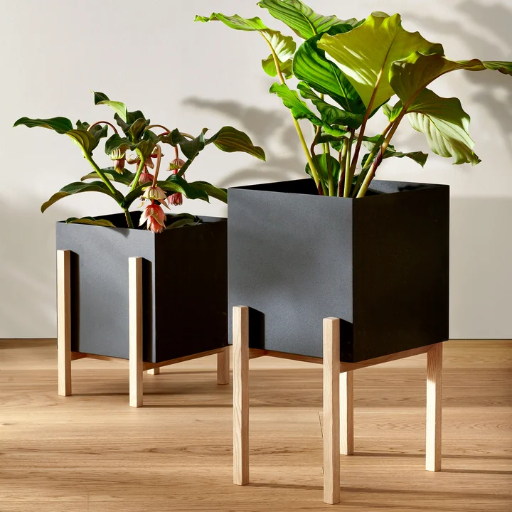 The Botanic Pedestal Pot from Design House Stockholm brings greenery into the house