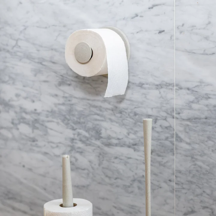 Plug'n Roll Toilet roll holder (recycled) from Koziol in desert sand