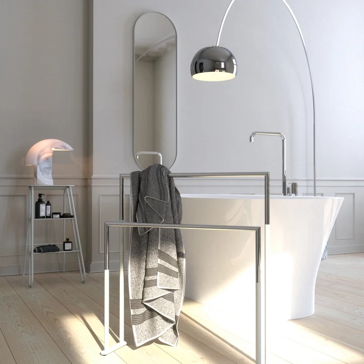 The Unu wall mirror with frame in stylish living room