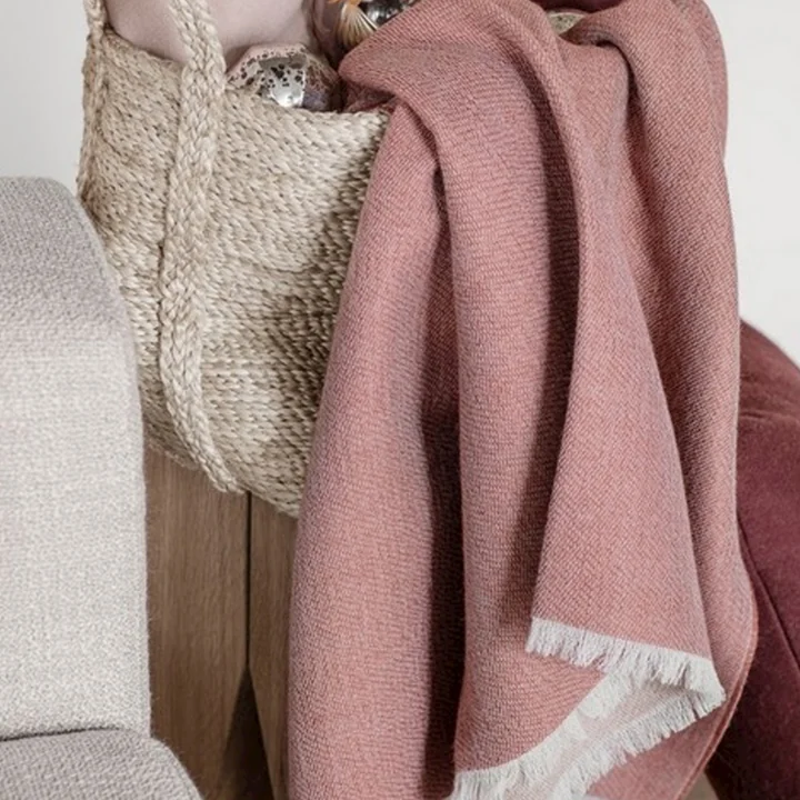 Venice Blanket from Elvang in rusty red