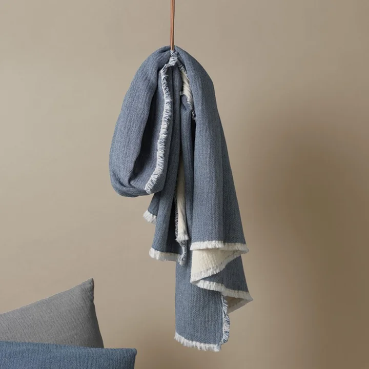 Thyme Blanket from Elvang in blue