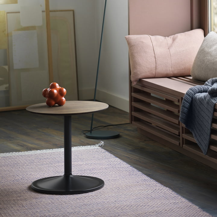 Soft Side table from Muuto in smoked oak / black