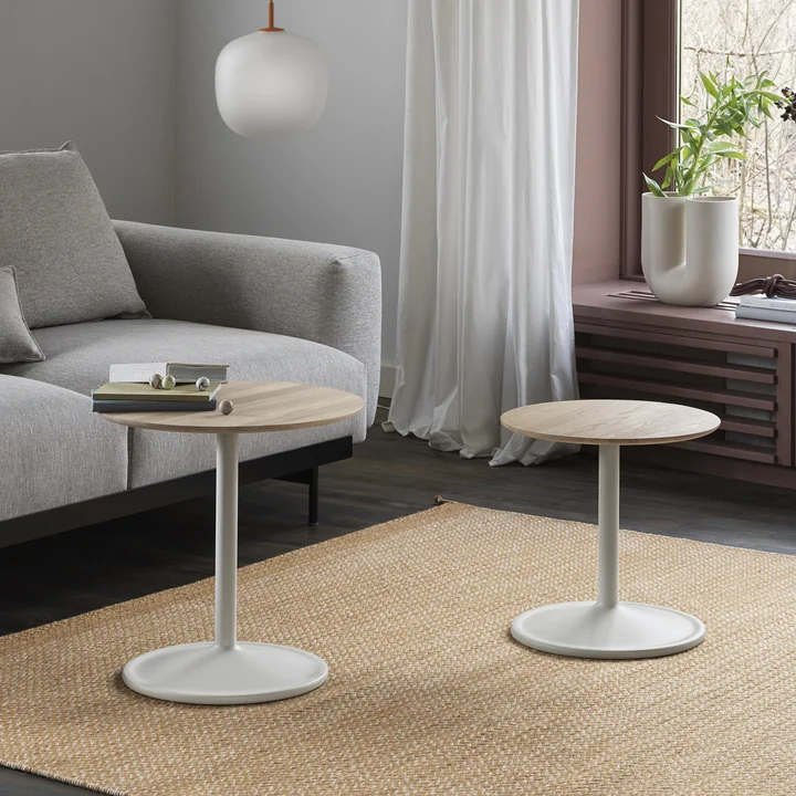 Soft Side table from Muuto in oak / off-white