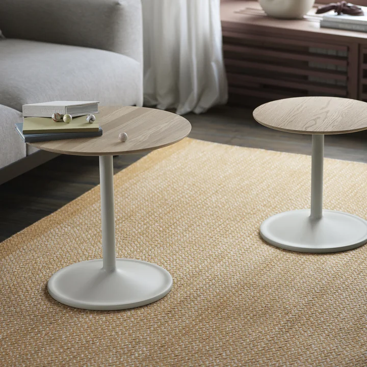Soft Side table from Muuto in oak / off-white