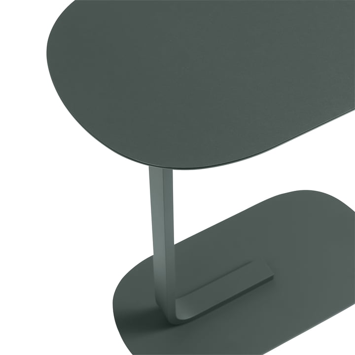 Relate Side Table H 73,5 cm from Muuto in dark green