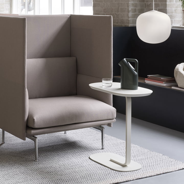 Relate Side table from Muuto in off-white