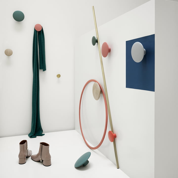 [残1 SMLセット] MUUTO THE DOTS コートフック The Dots Metal Coat Hook (Set of Five) - Lekker Home