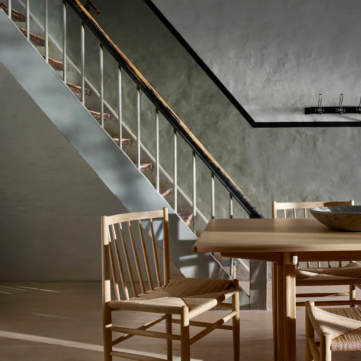 J80 Chair from FDB Møbler as a dining chair