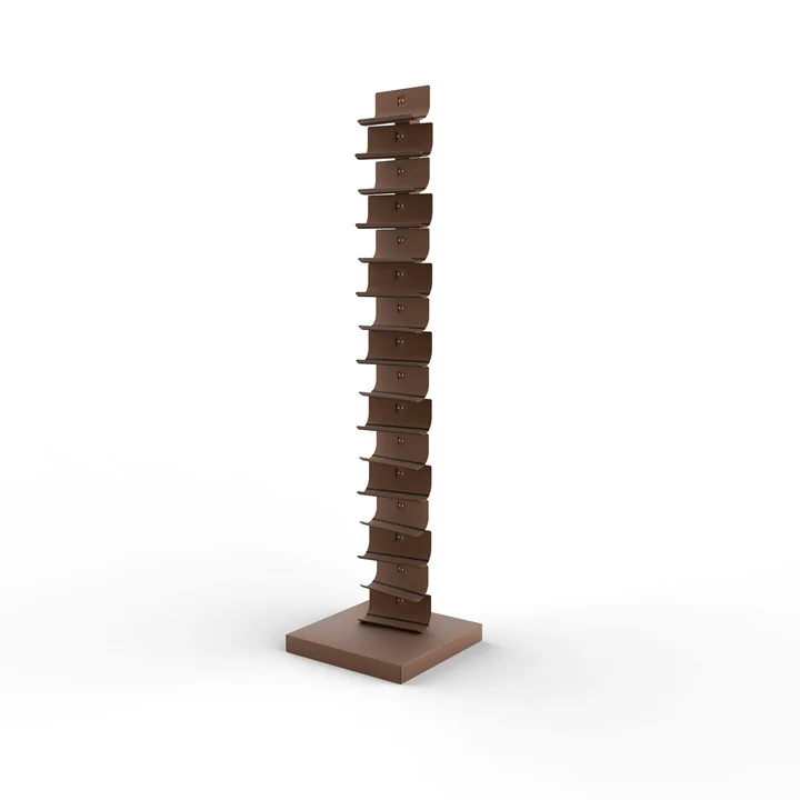 Ptolomeo Vino Floor standing shelf from Opinion Ciatti in the colour corten