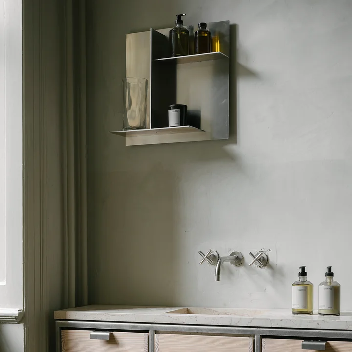 Rivet Typecase Wall shelf from Frama in aluminium