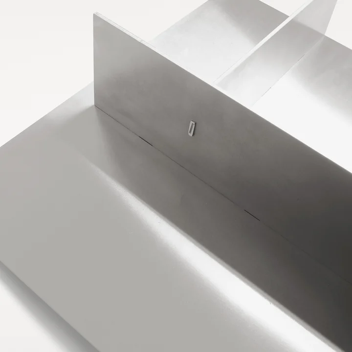 Rivet Typecase Aluminium wall shelf from Frama