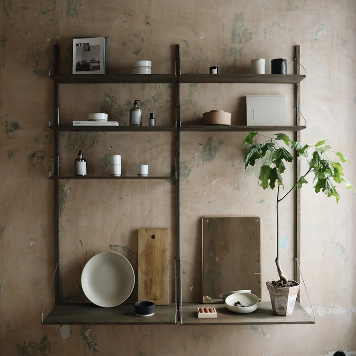 Library Shelf from Frama in dark oak oiled