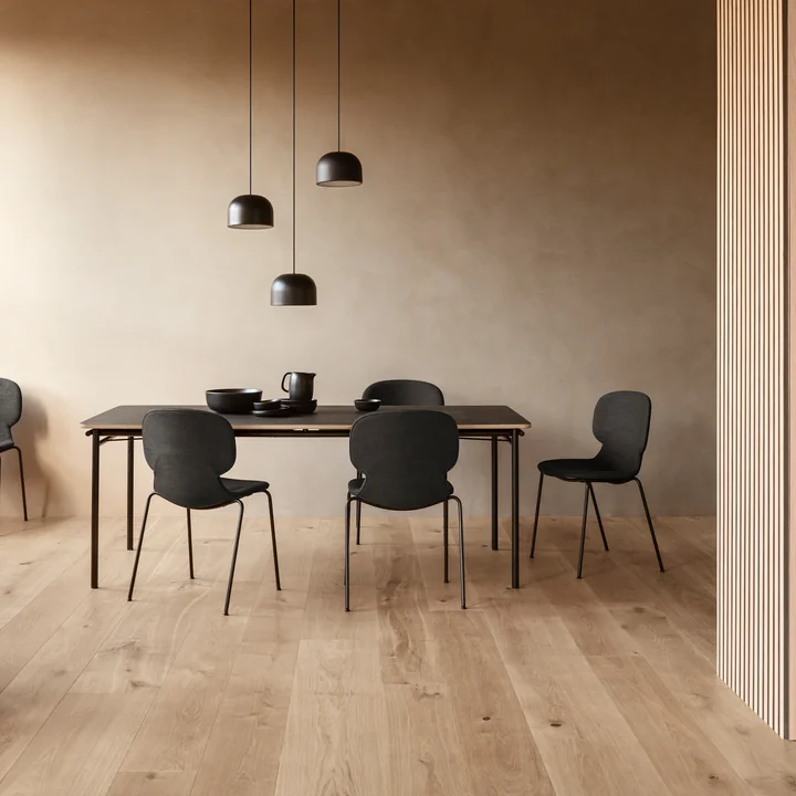 The large Taffel dining table from Eva Solo in the modern dining room