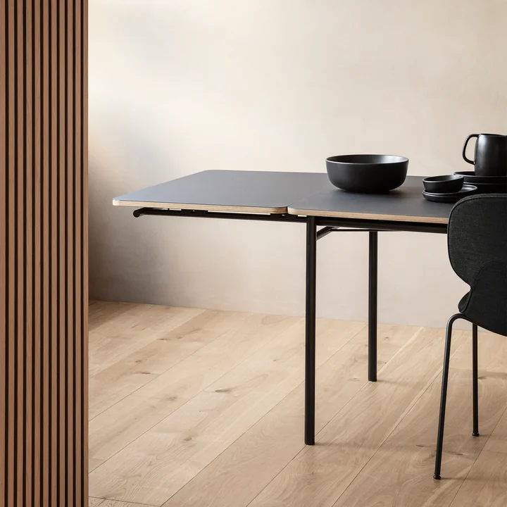 The Taffel dining table from Eva Solo appears airy and light