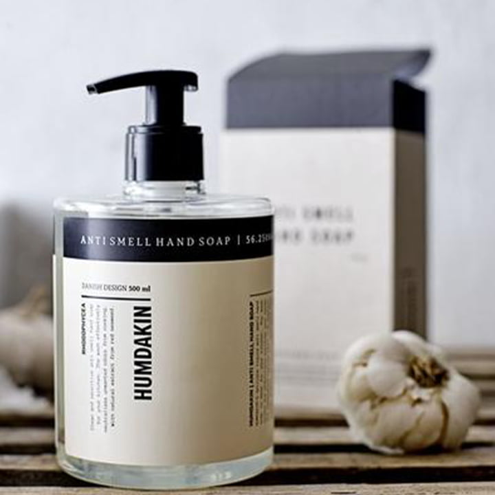 The anti-odour hand soap from Humdakin has a pleasant scent and cares for your hands.