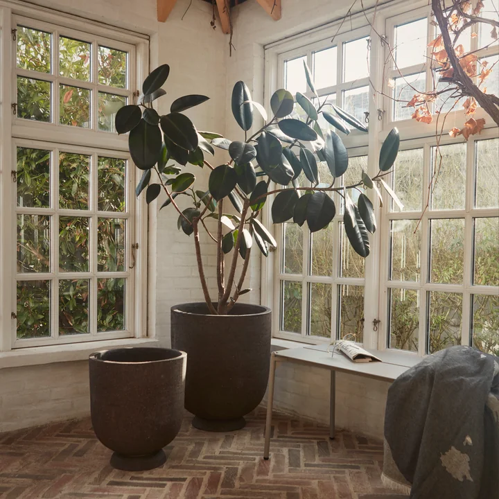 The Terra plant pot and vase from AYTM symbolizes the connection with nature