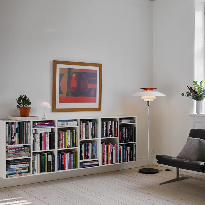 PH 80 Floor lamp in study
