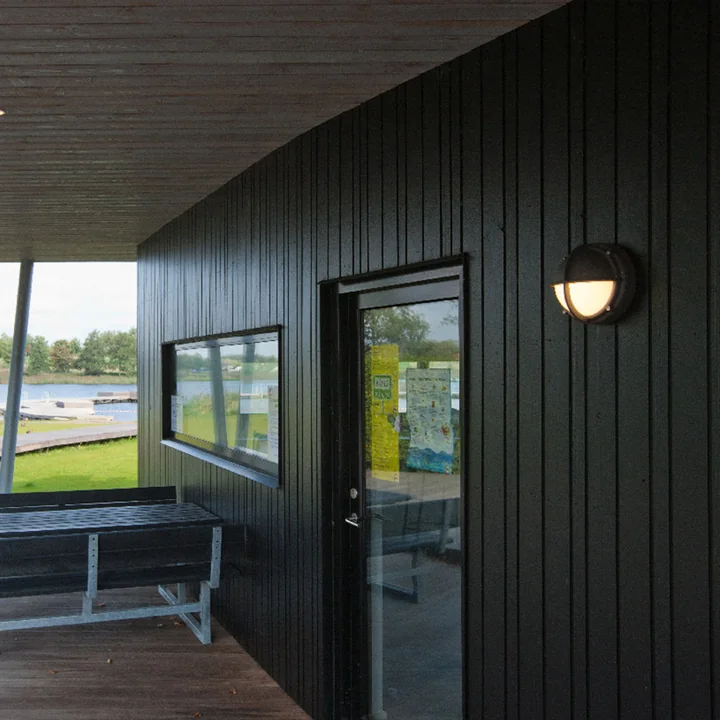 The Skot LED Outdoor wall light in the entrance area