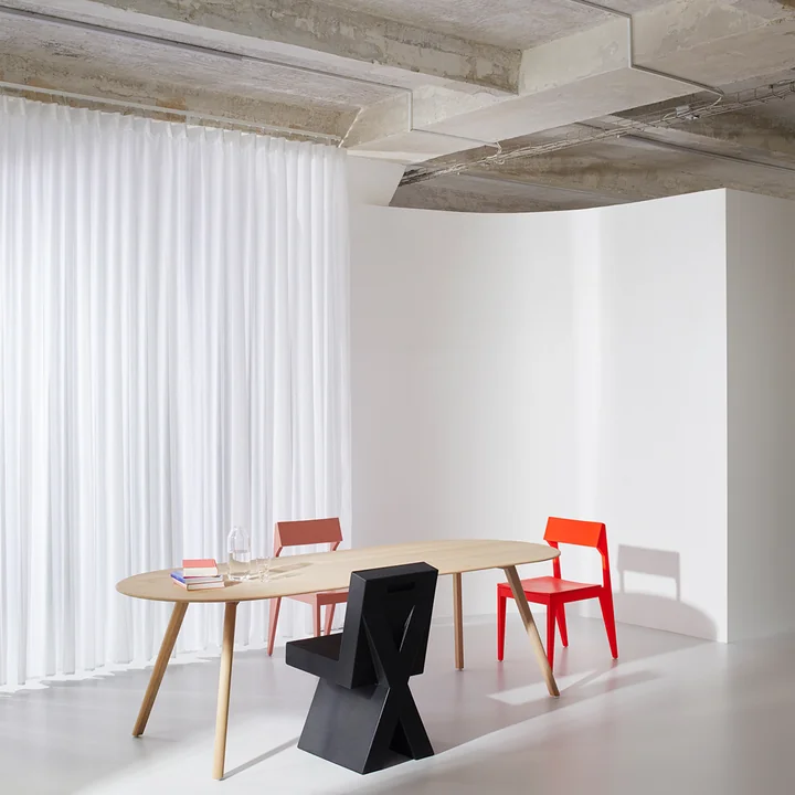 Modern design made of solid wood