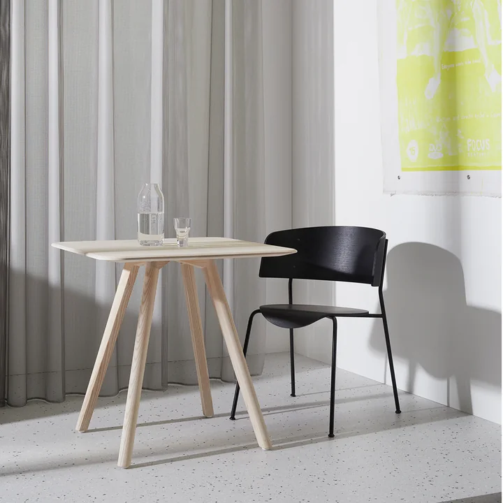Minimalist wooden table with a Scandinavian look