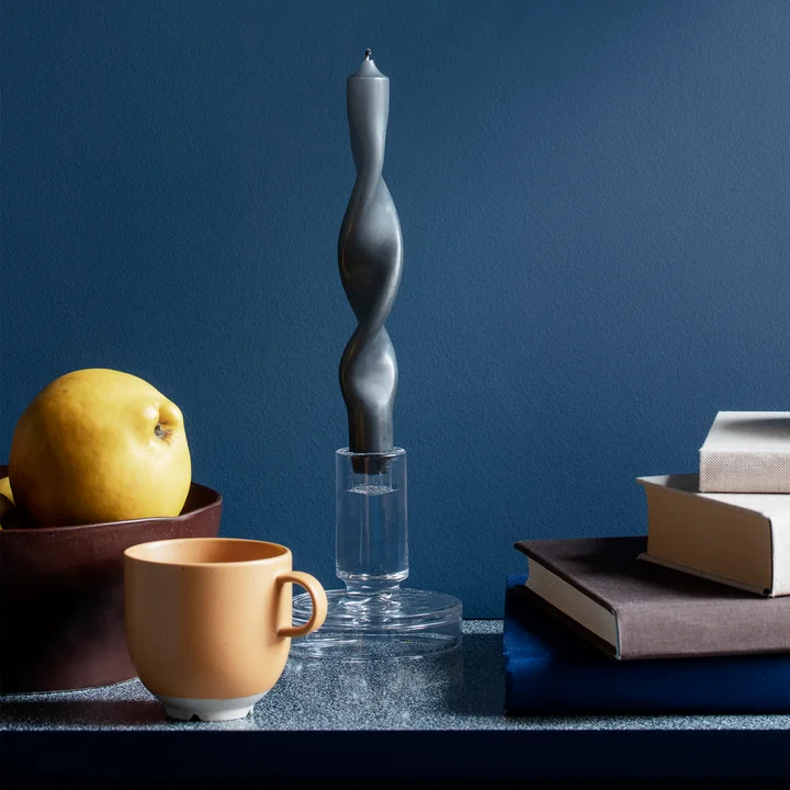 Twist Candle & Petra Candlestick from Broste Copenhagen
