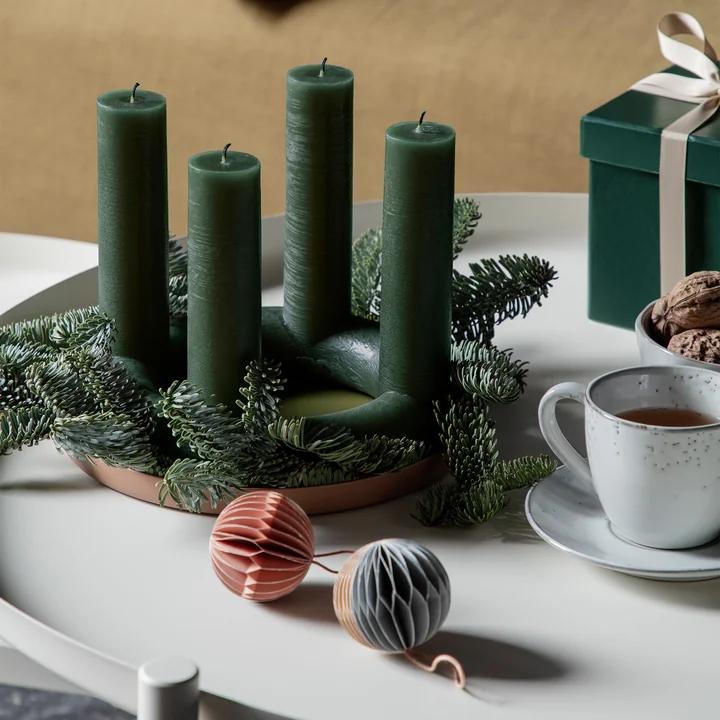 Lucia Advent candle and Donna decorative plate from Broste Copenhagen