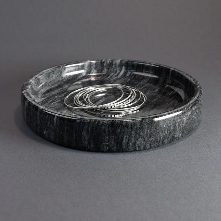 Stylish marble jewellery tray