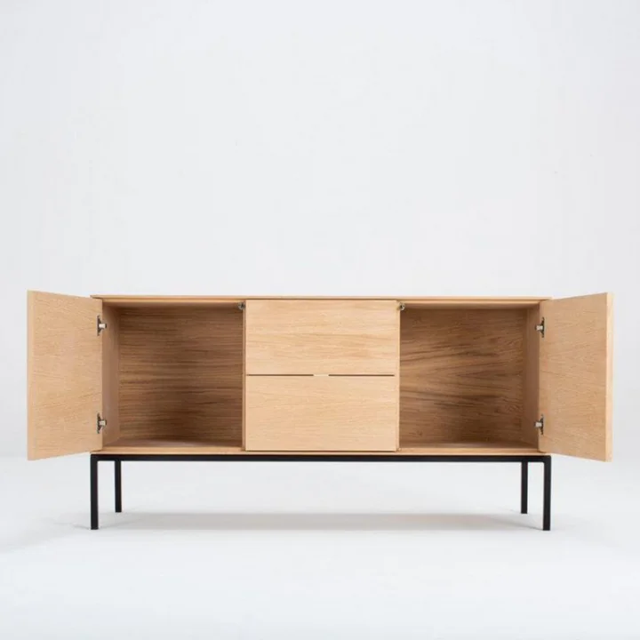 Storage space in the Nuury sideboard from Nuuck