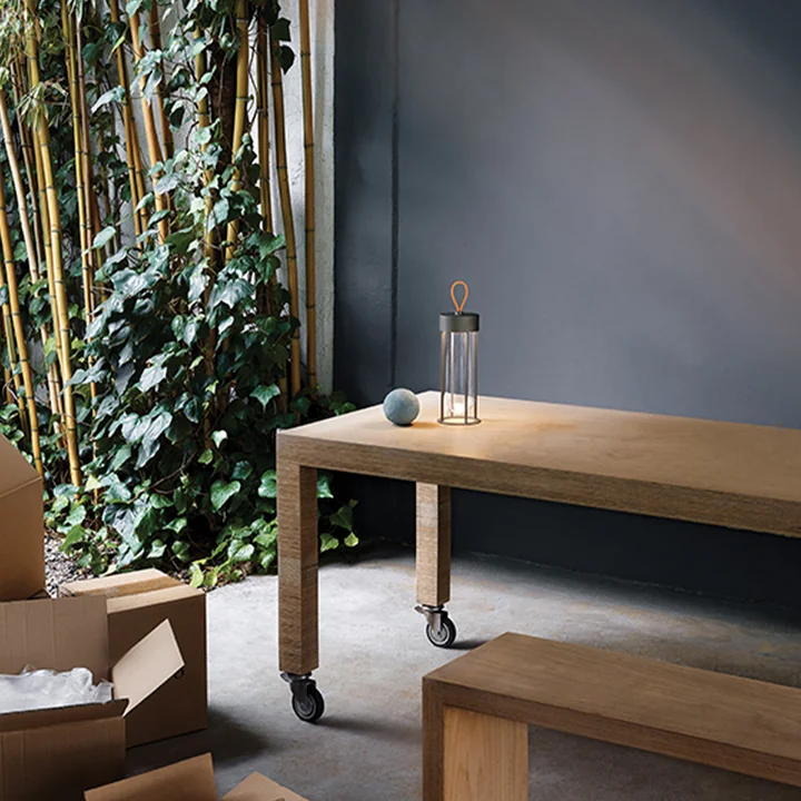 In Vitro Unplugged LED Battery table lamp from Flos