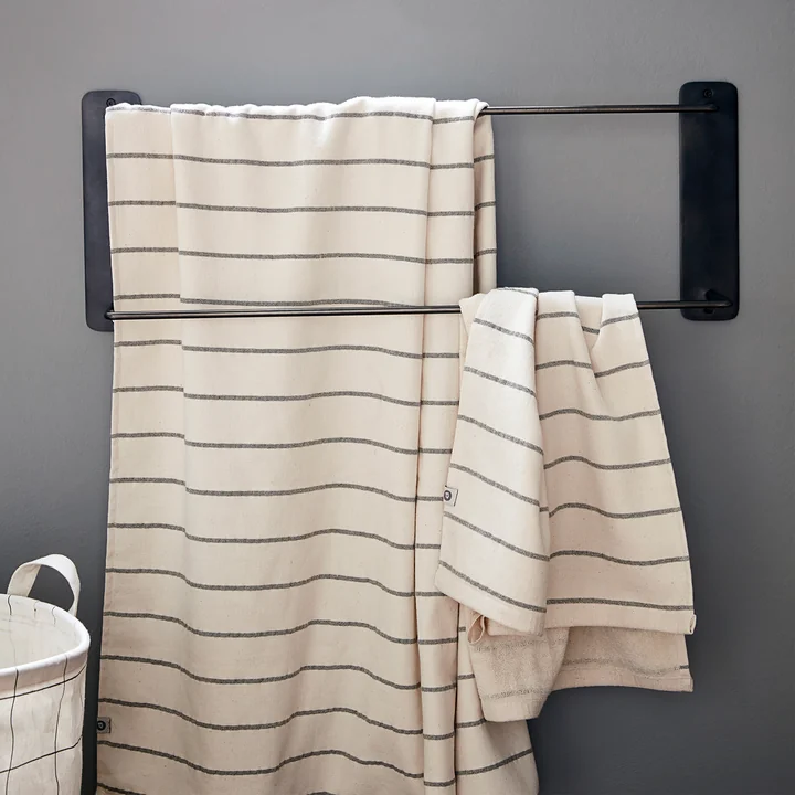 Pati Towel rail double from House Doctor in black antique