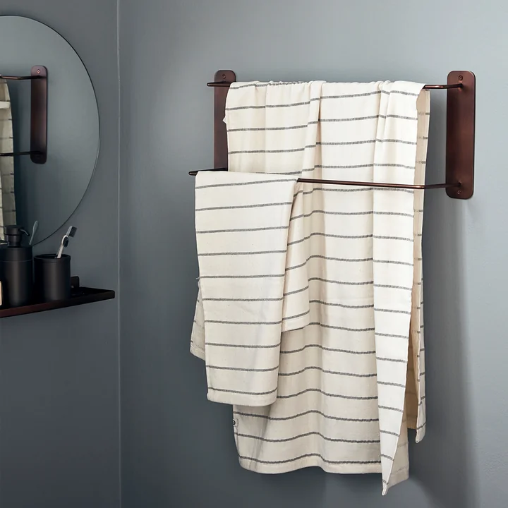 Pati Towel rail double from House Doctor in browned brass