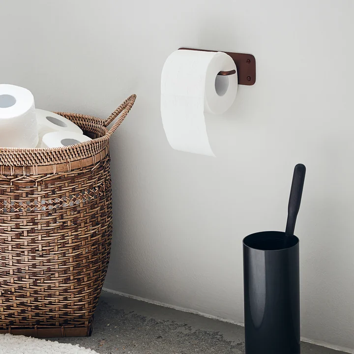Pati Toilet roll holder from House Doctor in browned brass