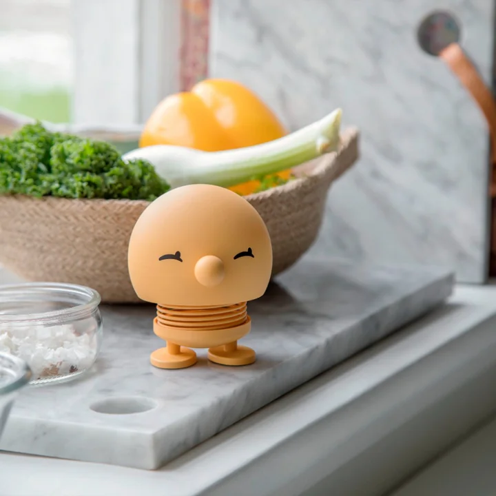 Soft Bimble on the window kitchen sill