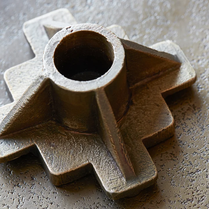 Castle Candleholder from House Doctor in antique brass finish