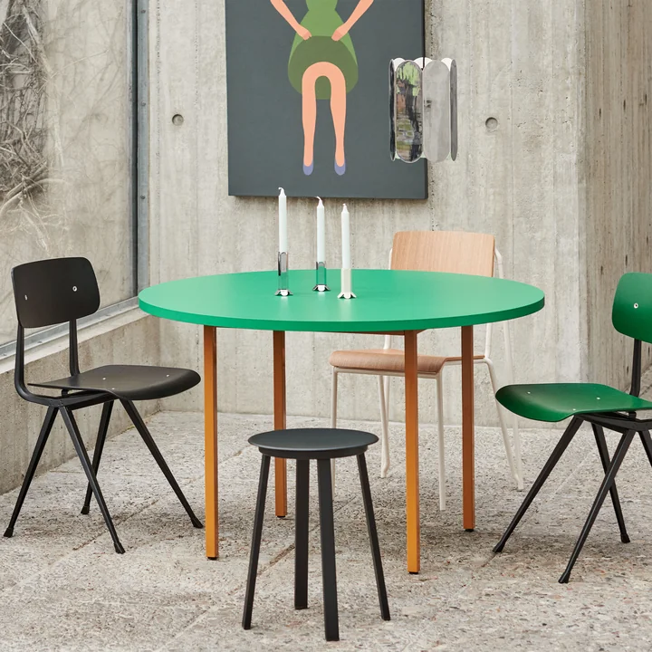 Two-Colour Dining table from HAY in round design
