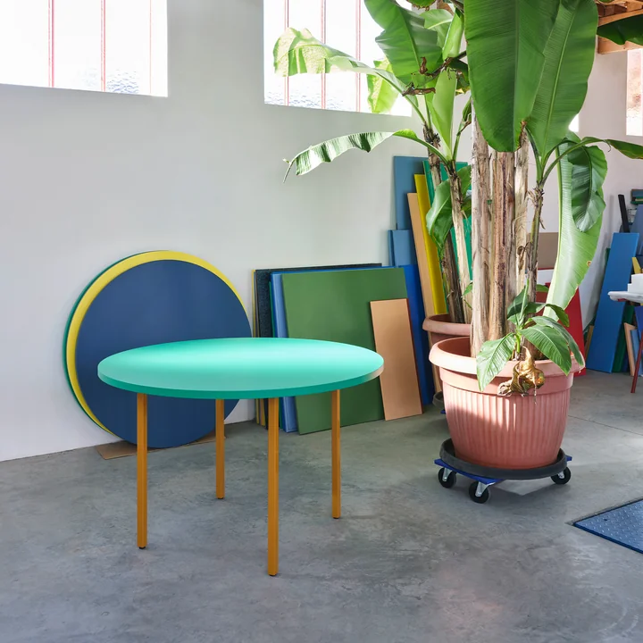 Two-Colour Dining table from HAY in round design