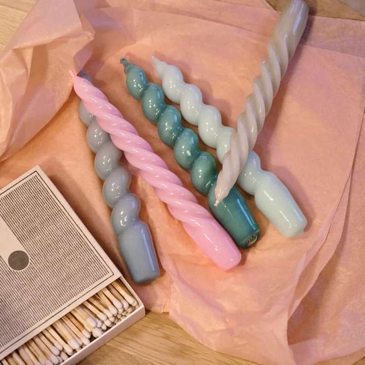 Spiral HAY stick candles