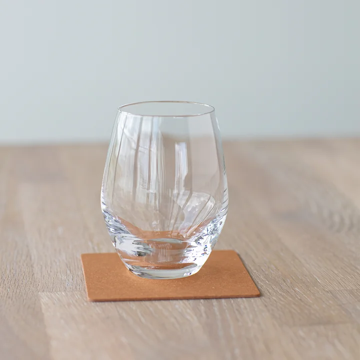 Timeless recycled leather glass coaster