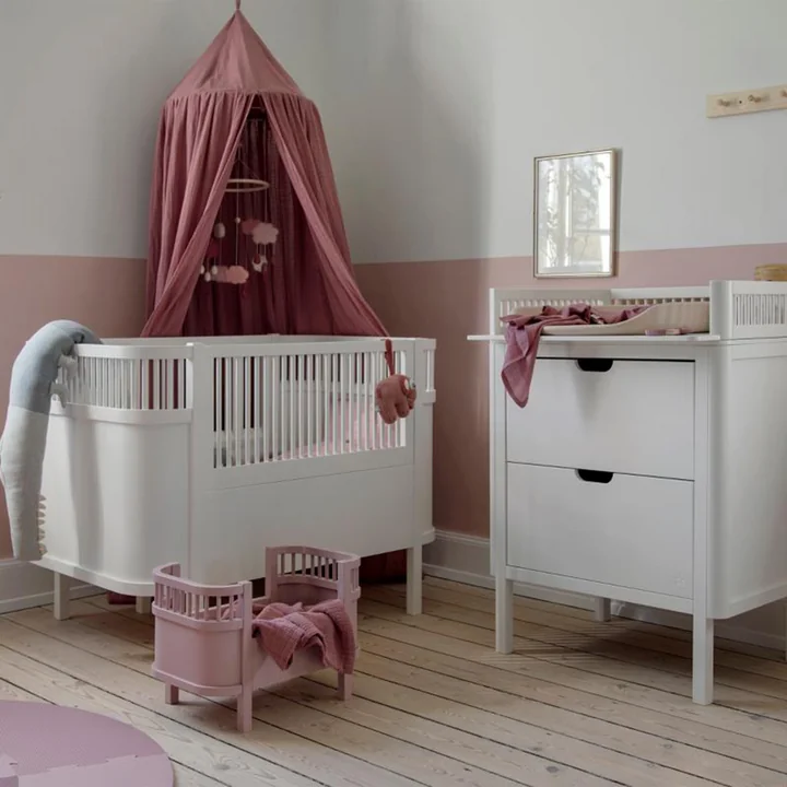 Doll's bed from Sebra in blossom pink