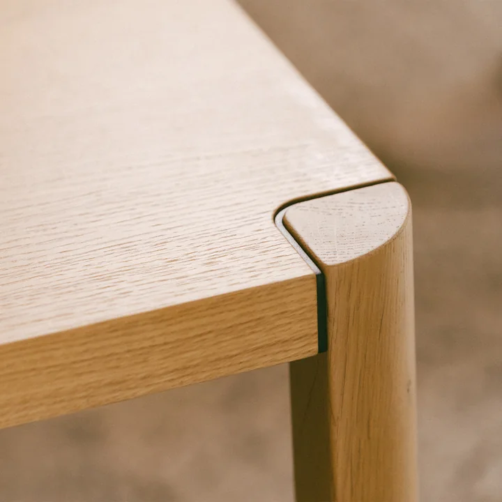 Solid wood dining table from Thonet