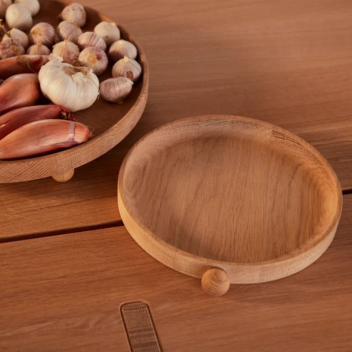Inka Wooden tray round Ø 20 cm from OYOY in nature