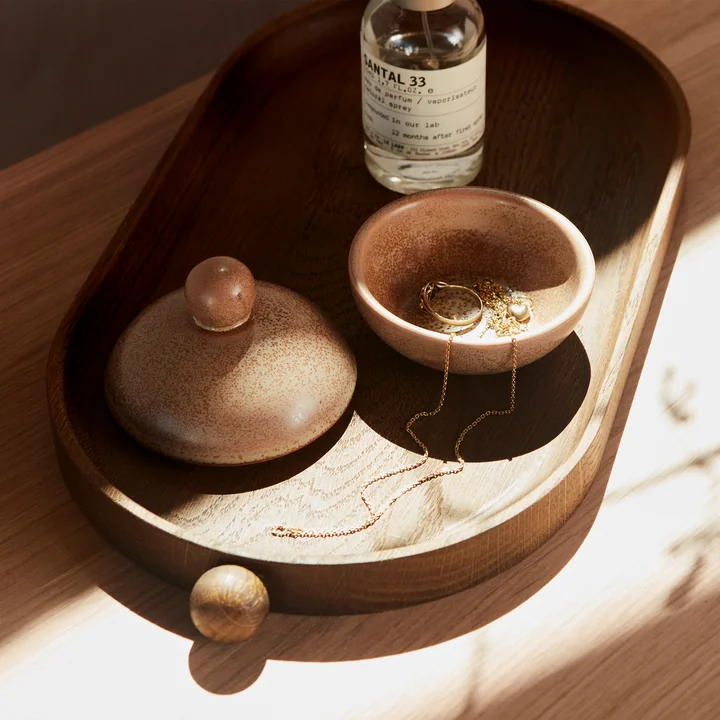 Inca wooden tray, 34 x 18 cm from OYOY in dark