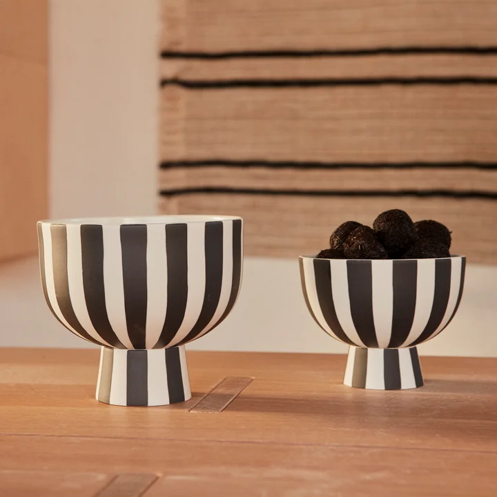 Toppu Bowl from OYOY in white / black