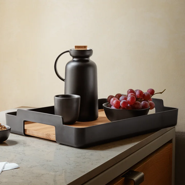 Nordic Kitchen Rectangular serving tray from Eva Solo in oak / black