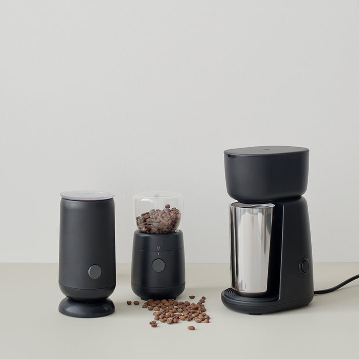 FOODIE milk frother RIG TIG by Stelton, Dusty blue