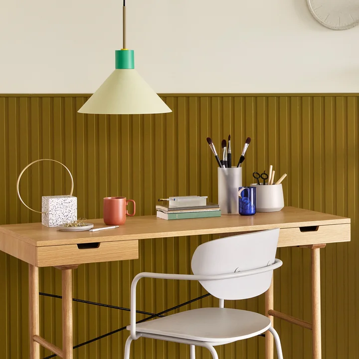 Metal pendant lights from Hübsch Interior