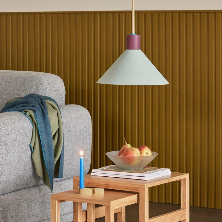 Metal pendant lights from Hübsch Interior