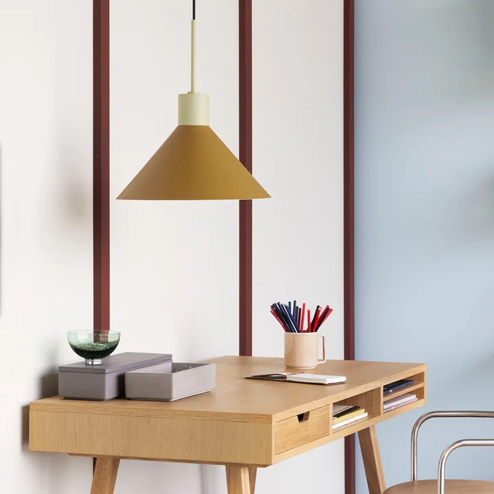 Metal pendant lights from Hübsch Interior