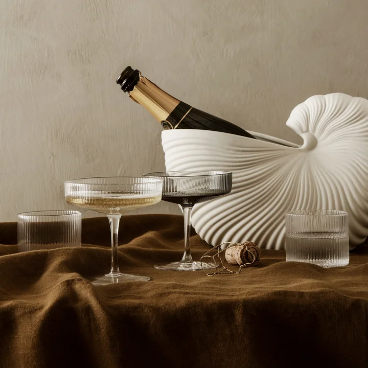 Ripple Drinking glass low from Ferm Living