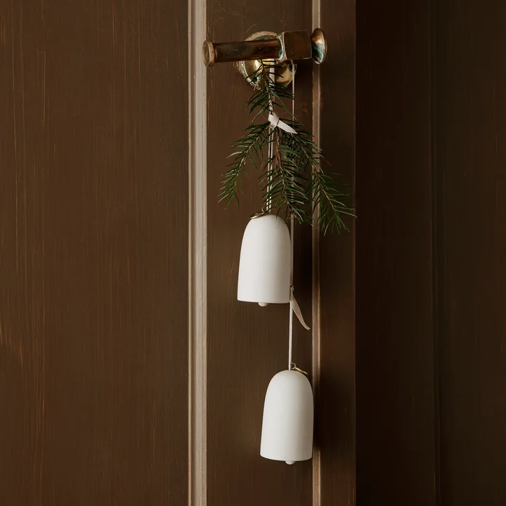 Ceramic pendant bells by Ferm Living